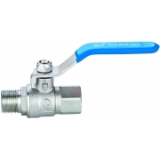Double Lin Water Brass Ball Valves Male/Female - Long Handle - PN25